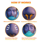 Aurenza Shop silicone nose clip nasal dilator for snoring relief, designed to improve breathing and reduce nasal congestion.
