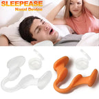 Aurenza silicone nose clip nasal dilator for anti-snoring and improved breathing, shown in a close-up view.