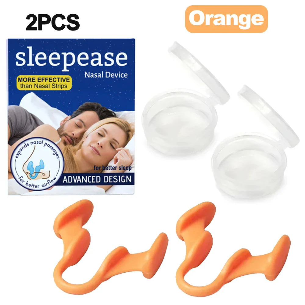 Aurenza Shop silicone nose clip for snoring relief, designed to improve breathing and reduce nasal congestion during sleep.