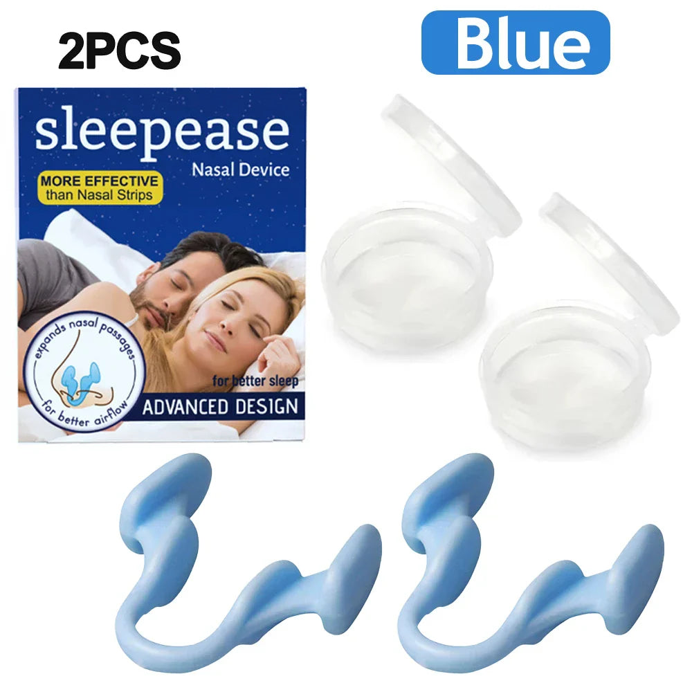 Aurenza Shop silicone nose clip and nasal dilator for anti-snoring, helping improve breathing and sleep comfort.