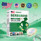 Aurenza Shop US Doctor Recommended Berberine 6-in-1 Nano Microneedle Patch with visible tiny microneedles on skin.