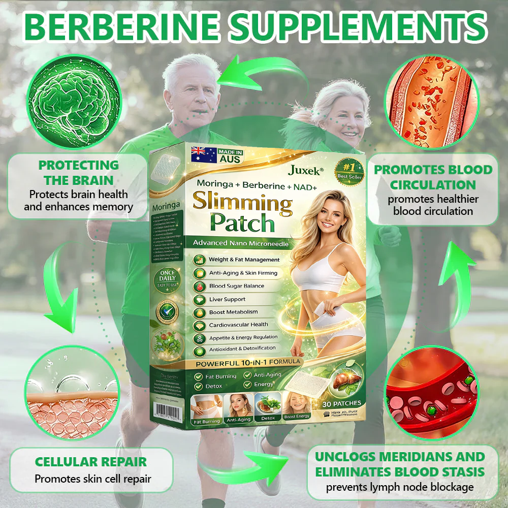Aurenza Shop Wimaid Berberine 10-in-1 Nano Microencapsulated Patch, featuring science-backed formula in a sleek, transparent patch.