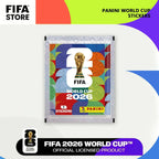 Panini FIFA World Cup 2026 official sticker collection album with colorful football star stickers and cards.