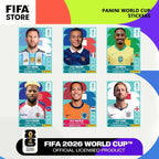 Official FIFA World Cup 2026 Panini sticker collection album featuring colorful soccer star stickers and cards by Aurenza Shop