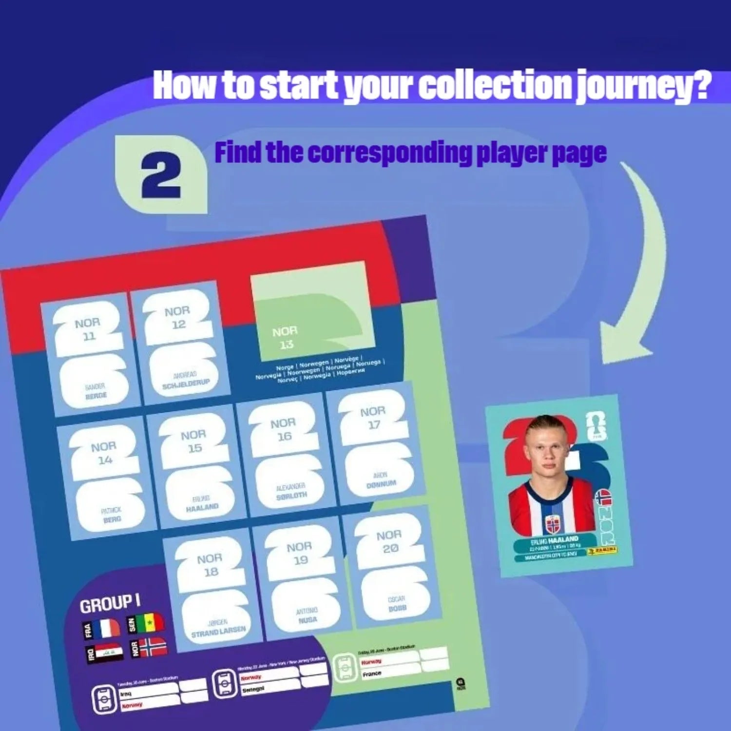 Panini FIFA World Cup 2026 official sticker collection album with colorful soccer star stickers and cards.
