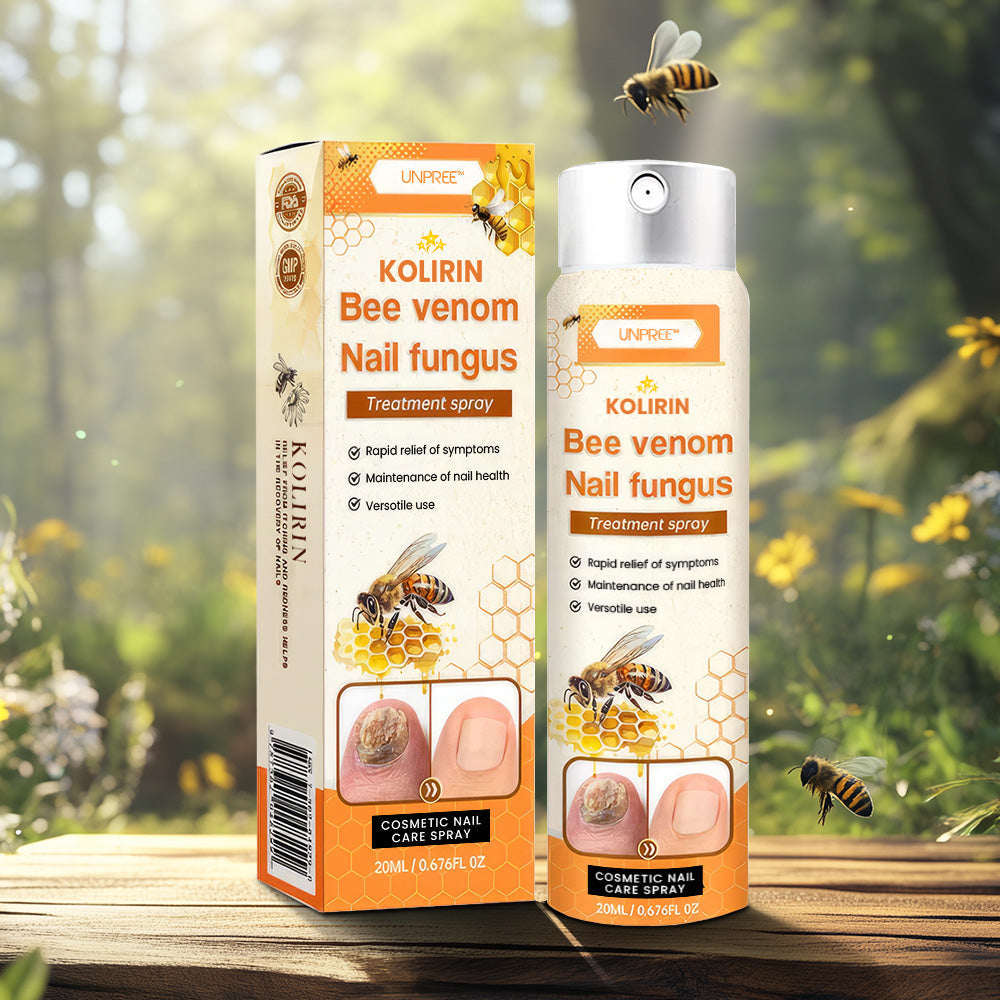Aurenza Shop Unpree™ Kolirin Bee Venom Nail Fungus Spray bottle, designed for fixing nail problems and promoting healthy nails.