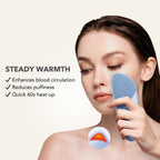 Aurenza ThermaLift 5-in-1 facial sculptor and cleanser device with silicone facial scrubber for skin cleansing and contouring.