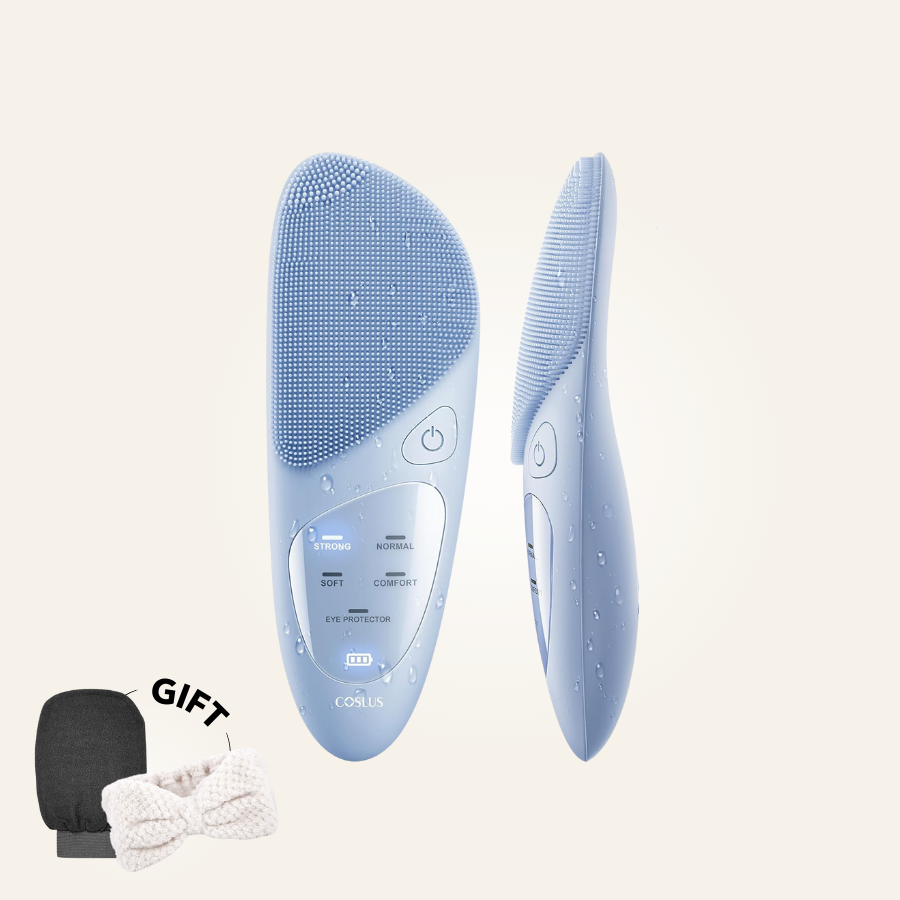 Aurenza ThermaLift 5-in-1 facial sculptor and cleanser device with multiple attachments for skincare and facial lifting.