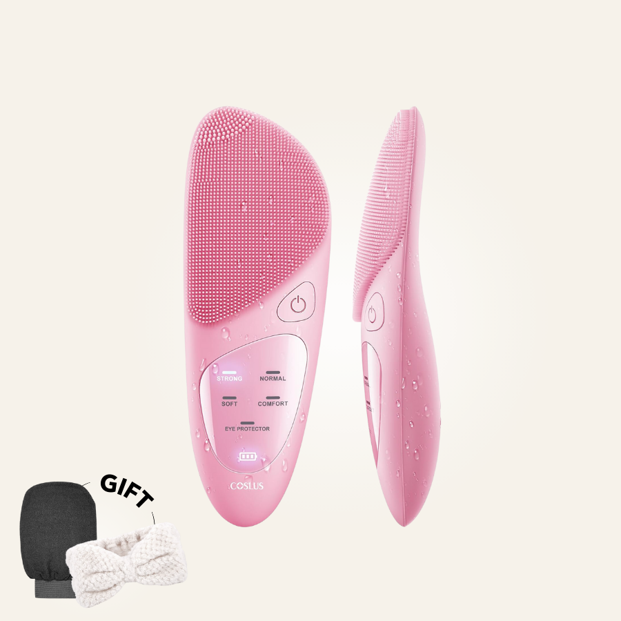 Aurenza ThermaLift 5-in-1 facial sculptor and cleanser device with multiple attachments for skincare and facial toning.