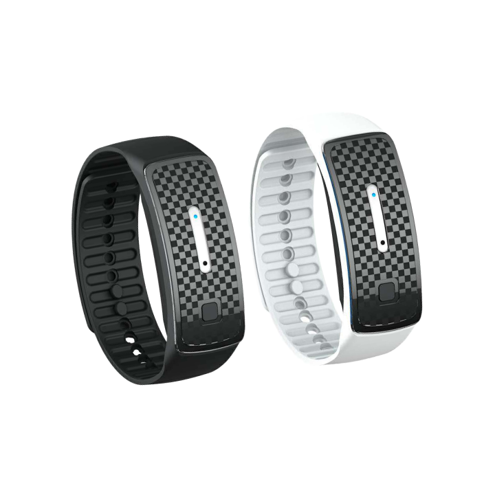 Aurenza WIMAID Matteo Ultrasonic Body Shape Wristband Pro in black, showing the sleek design and control panel for body care.