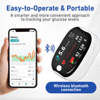 Aurenza Shop SUPTRUCK™ laser blood glucose monitoring device showing a sleek, compact design with wireless Bluetooth connectivity.