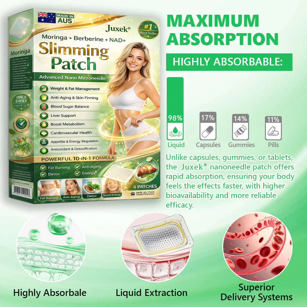 Wimaid® Berberine Slimming Microneedle Patch by Aurenza Shop, shown on skin, for weight management support and fat reduction.