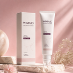 Aurenza Shop WIMAID Neck Sculpt Cream jar with beige lid and label, showcasing the skincare product on a white background.
