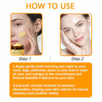 Luxevéria Bee Venom Firming and Anti-Wrinkle Cream by Aurenza Shop, shown in a jar with a gold lid and smooth cream inside