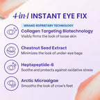 Aurenza Shop WIMAID eye cream jar showing the product label, designed to reduce eye bags and refresh the eye area instantly.