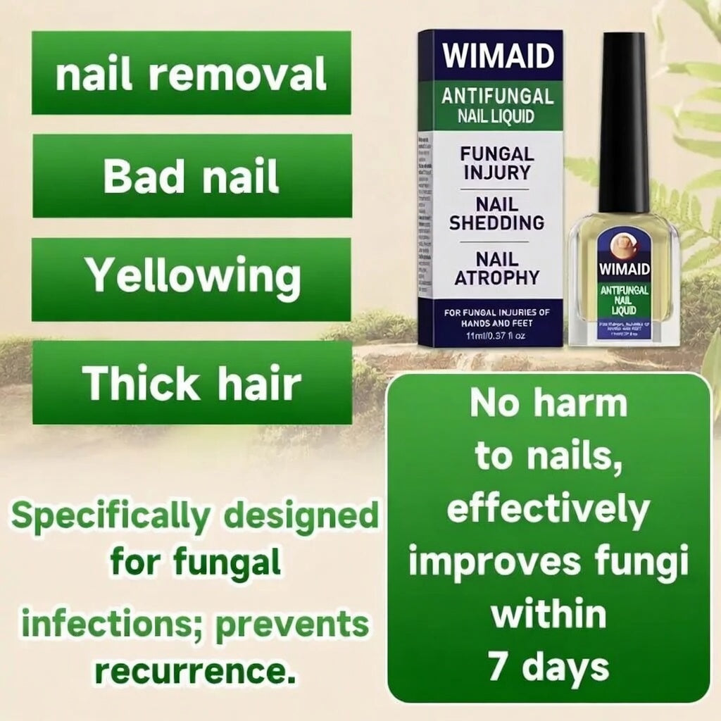 Aurenza Shop extra strength nail fungus treatment bottle showing the product label for repairing thick, yellow, and damaged nails.
