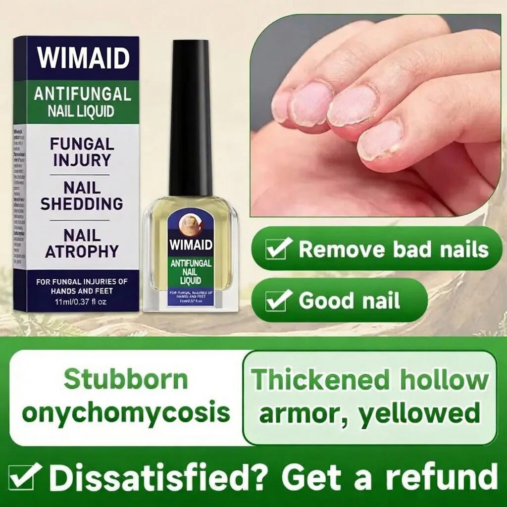 Aurenza Shop extra strength nail fungus treatment bottle with triple action formula for repairing thick, yellow, damaged nails.