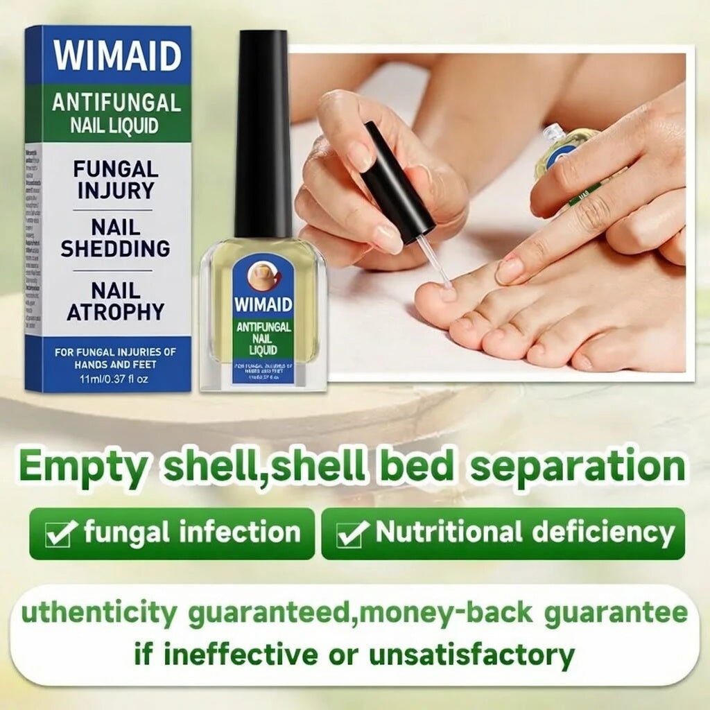 Aurenza Shop extra strength nail fungus treatment bottle with triple action formula for repairing thick, yellow, damaged nails.