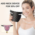 Aurenza Shop LUXE™ Pro Max LED Therapy Neck Add-On device with adjustable straps and LED light panels for skin treatment.