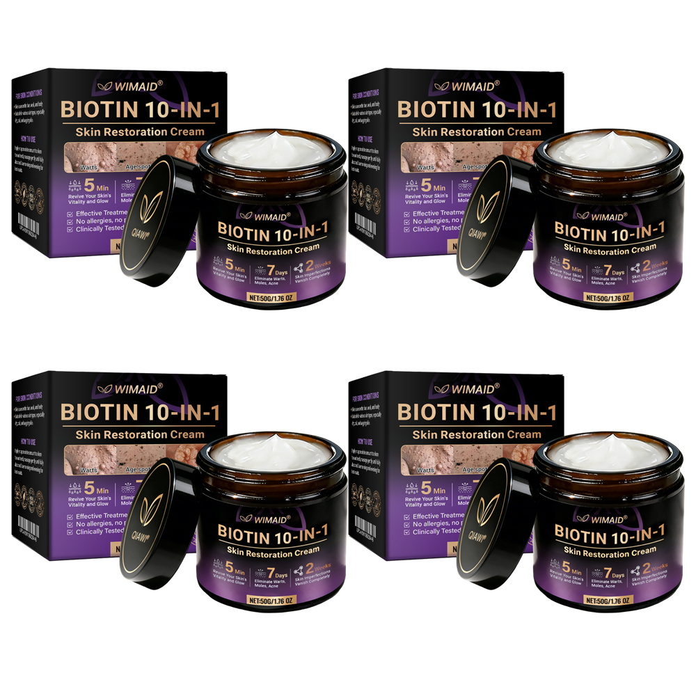 Aurenza Shop WIMAID Biotin 10-in-1 Skin Restoration Cream CCJ tube, with fresh packaging and product branding visible.
