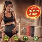 Aurenza Shop WIMAID Moringa and Berberine 4-in-1 Micro-Particle Sculpting and Fat-Burn Shorts, featuring sleek black fabric.