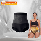 Aurenza Shop WIMAID Moringa and Berries 4-in-1 micro-particle sculpting and fat-burning shorts, displayed on a model.