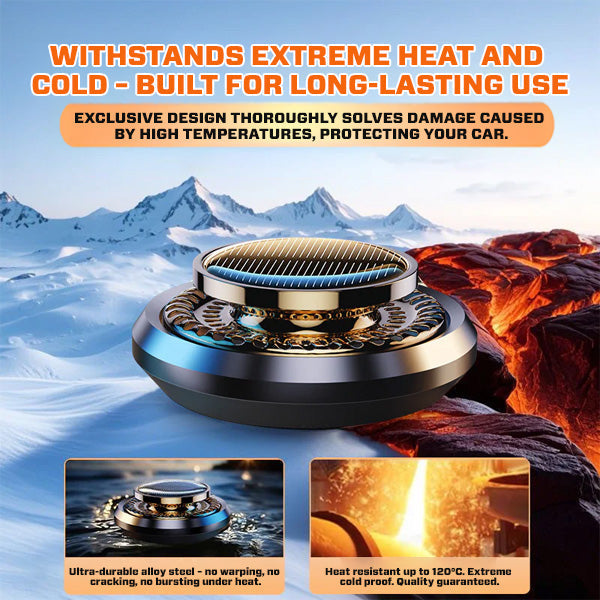 Lafuwi™ DefrosterX electromagnetic car snow removal device on a car windshield, designed for quick ice and snow melting.