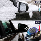 Aurenza Shop Lafuwi™ DefrosterX electromagnetic car snow removal device on a car windshield, ready to clear snow efficiently.