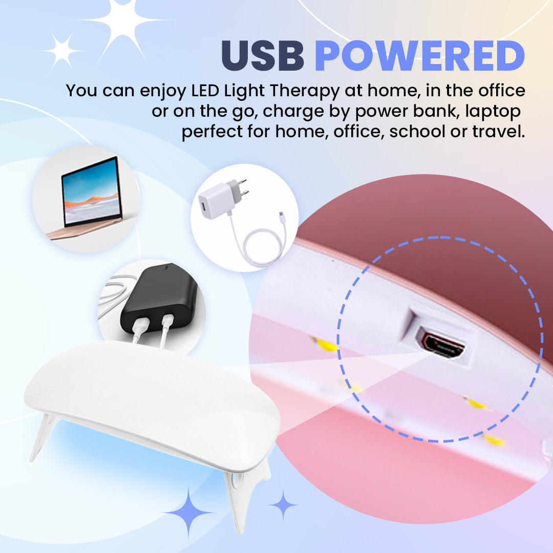 Aurenza Shop SUPTRUCK™ Nail Fungus LED Light Therapy Device for treating nail fungus with a sleek, portable design.