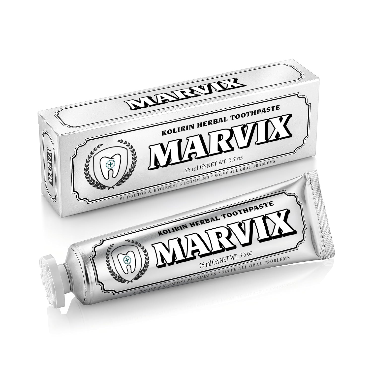 Marvix™ Kolirin Herbal Toothpaste by Aurenza Shop, showing a tube with herbal ingredients and dental care branding.