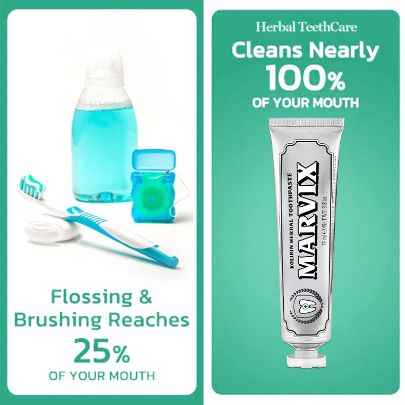 Aurenza Shop Marvix™ Kolirin Herbal Toothpaste tube with natural herbal ingredients for oral health and problem solving.