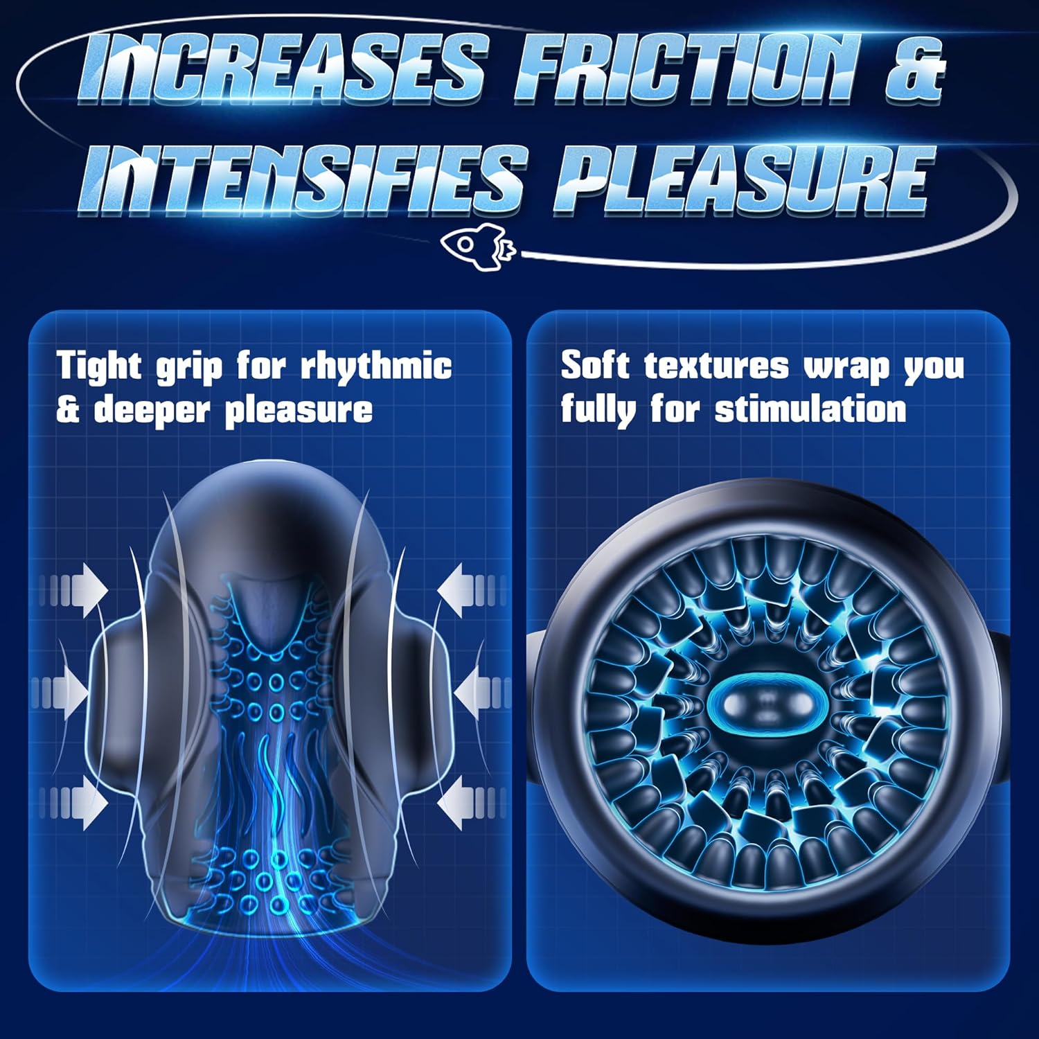Aurenza Shop 2026 Upgraded ROCKETIX™ Vibrator, a sleek 5-inch smart AI therapy trainer with modern design and textured surface.