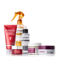 Aurenza Shop All Day Radiance Boost Set featuring skincare bottles and brightening products on a white background
