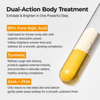 Aurenza Shop All Day Radiance Boost Set with peeling shot, keratin care, kojic acid, and turmeric spray, displayed in a sleek bottle.