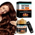 Aurenza Batana Hair Revival Cream jar with label, showing the product's rich texture and branding for natural hair care.