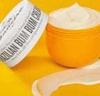 Brazilian Bum Bum Cream by Aurenza Shop, featuring a sleek jar of nourishing body cream with tropical scent and vibrant packaging.