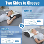 Aurenza Shop Cervical Pillow with ergonomic design for neck support, shown in a close-up view highlighting its shape and material.