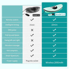Aurenza ComfortEase lumbar massager with heat function, showing the device wrapped around a person's lower back for relief.