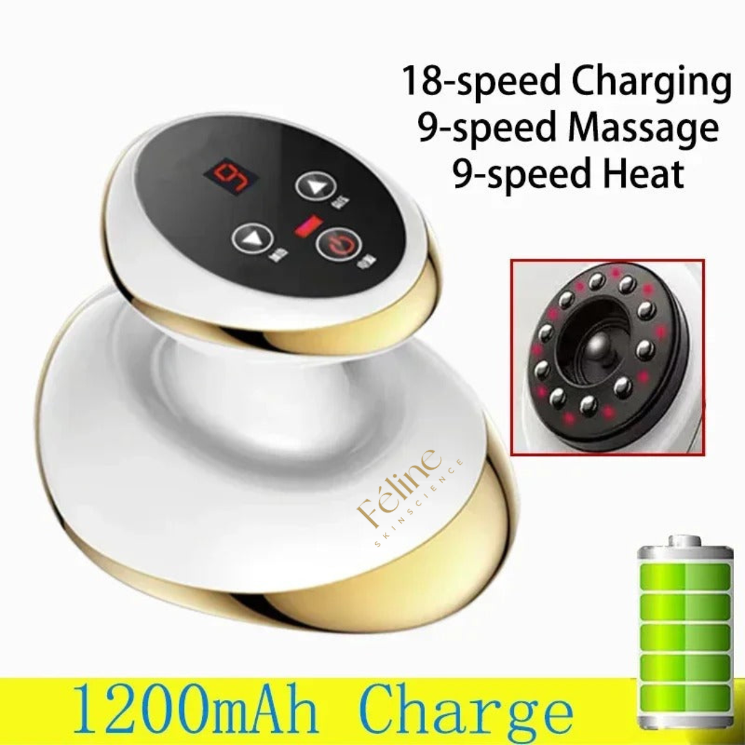 Aurenza Shop cupping therapy massager with multiple rounded cups and adjustable straps for muscle relief and relaxation.