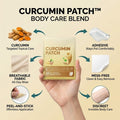 Aurenza Curcumin Body Care Patches shown on skin, designed for targeted, mess-free daily relief and skin support.