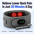Aurenza Shop decompression and heat therapy belt, featuring adjustable straps and heating elements for back pain relief.
