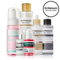 Aurenza Shop Dr. Melaxin Glow Care Set with skincare products, bottles, and containers arranged on a neutral background.