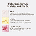 Aurenza Shop Dr.Melaxin Neck Wrinkle Set with skincare products and applicators on a clean white background.