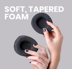 Aurenza Shop Eyelash Sleeping Mask™ in black fabric, designed to protect and enhance eyelash health during sleep.