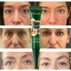 Aurenza Shop Instant Remove Wrinkles Eye Cream with applicator, showing the product tube for reducing fine lines, dark circles, and puffiness.