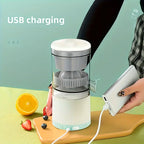 Aurenza Shop JuiceJoy portable juicer in white with a clear container, designed for fresh juice on the go.