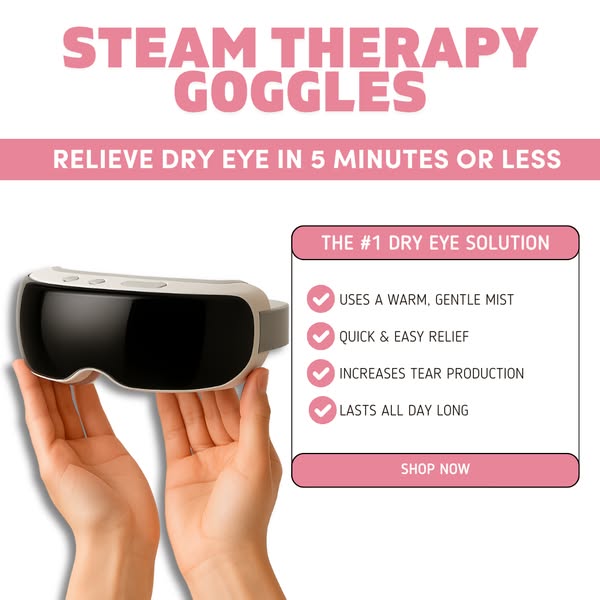 Aurenza Shop Kahuna Steam Therapy Goggles with clear lenses and adjustable straps for relaxing steam therapy sessions.