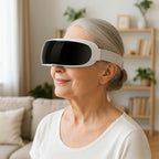 Aurenza Kahuna Steam Therapy Goggles, clear protective eye goggles designed for steam therapy treatments.