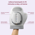 Aurenza Shop The Original Nuvra™ 3-in-1 Hand Massager relaxing hands and fingers in a soothing massage device.