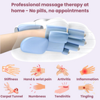 Aurenza Shop The Original Nuvra™ 3-in-1 Hand Massager displaying relaxed hands and flexible fingers in a soothing setting.